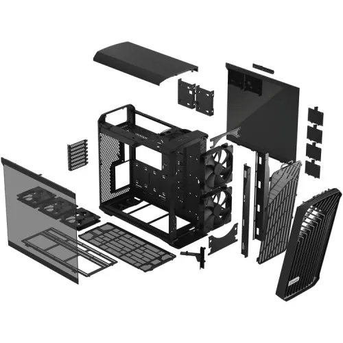 Case Fractal Design Torrent Black TG Light Tint FD-C-TOR1A-01 – Tối Ưu Airflow | Kính Cường Lực
